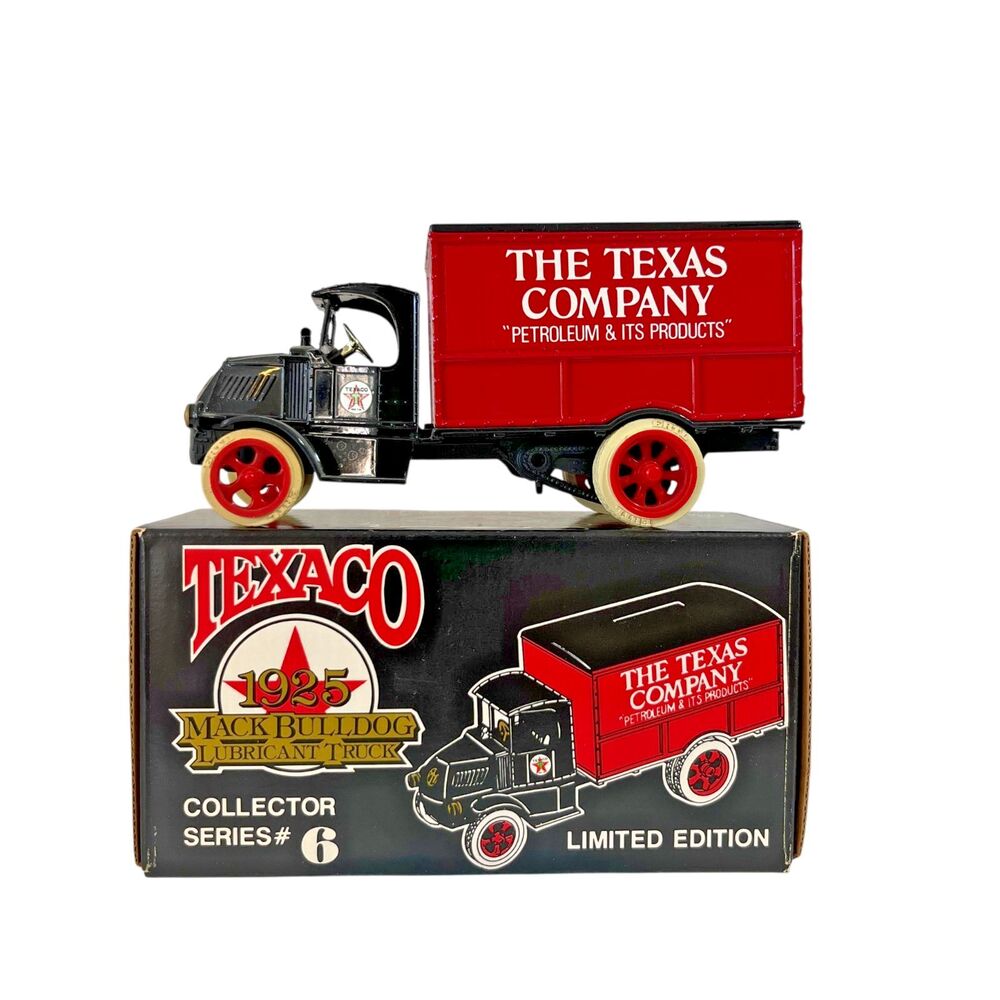 ERTL Texaco 1925 Mack Bulldog Lubricant Truck Coin Bank w/ Key 1989 Ltd Ed #9040